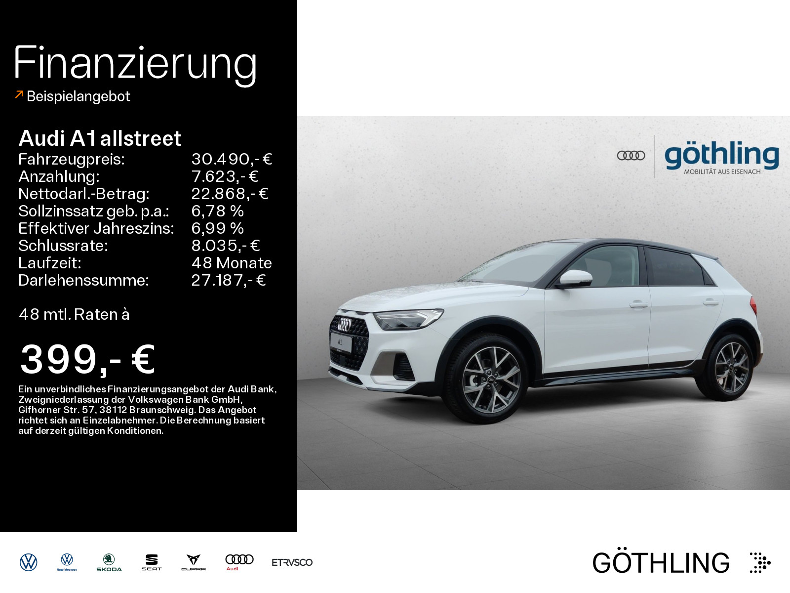 A1 allstreet 30 TFSI 85(116) kW(PS) S tronic