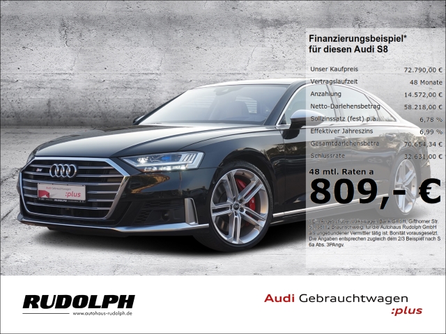S8 4.0 TFSI qu. Laserlicht PANO B&O 360 AHK HUD