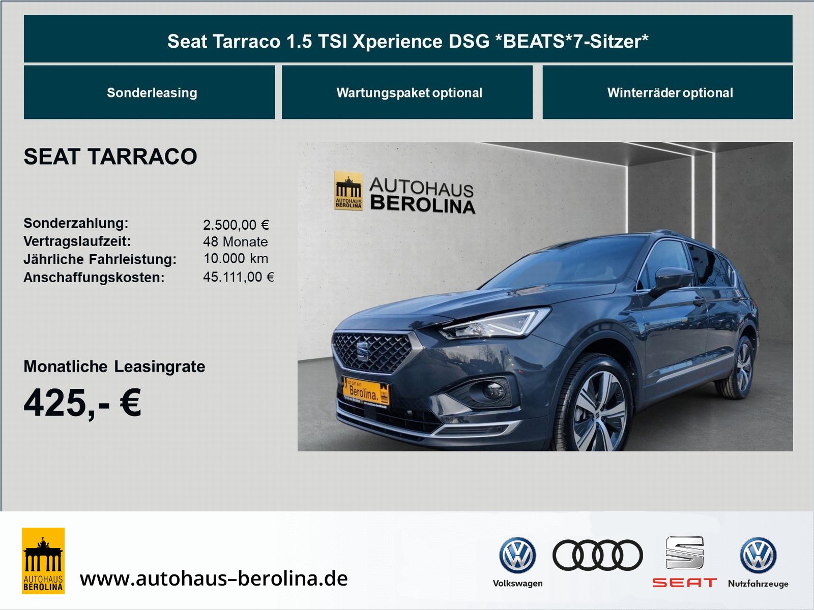 Seat Tarraco 1.5 TSI Xperience BEATS