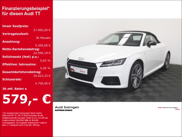 Audi TT 1.8 TFSI Roadster 2x S-Line