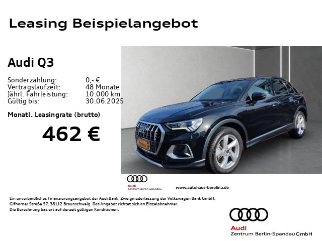 Q3 35 TFSI Adv. S tronic *LED*R-CAM*PDC+*SHZ*