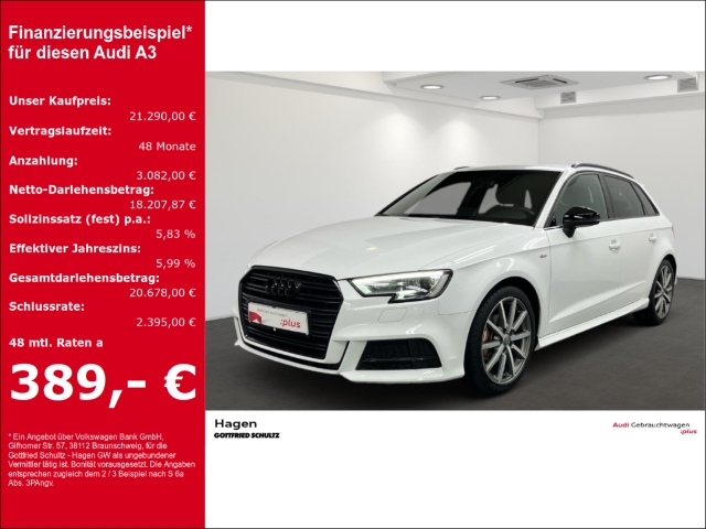 Audi A3 1.5 TFSI Sportback Black Edition