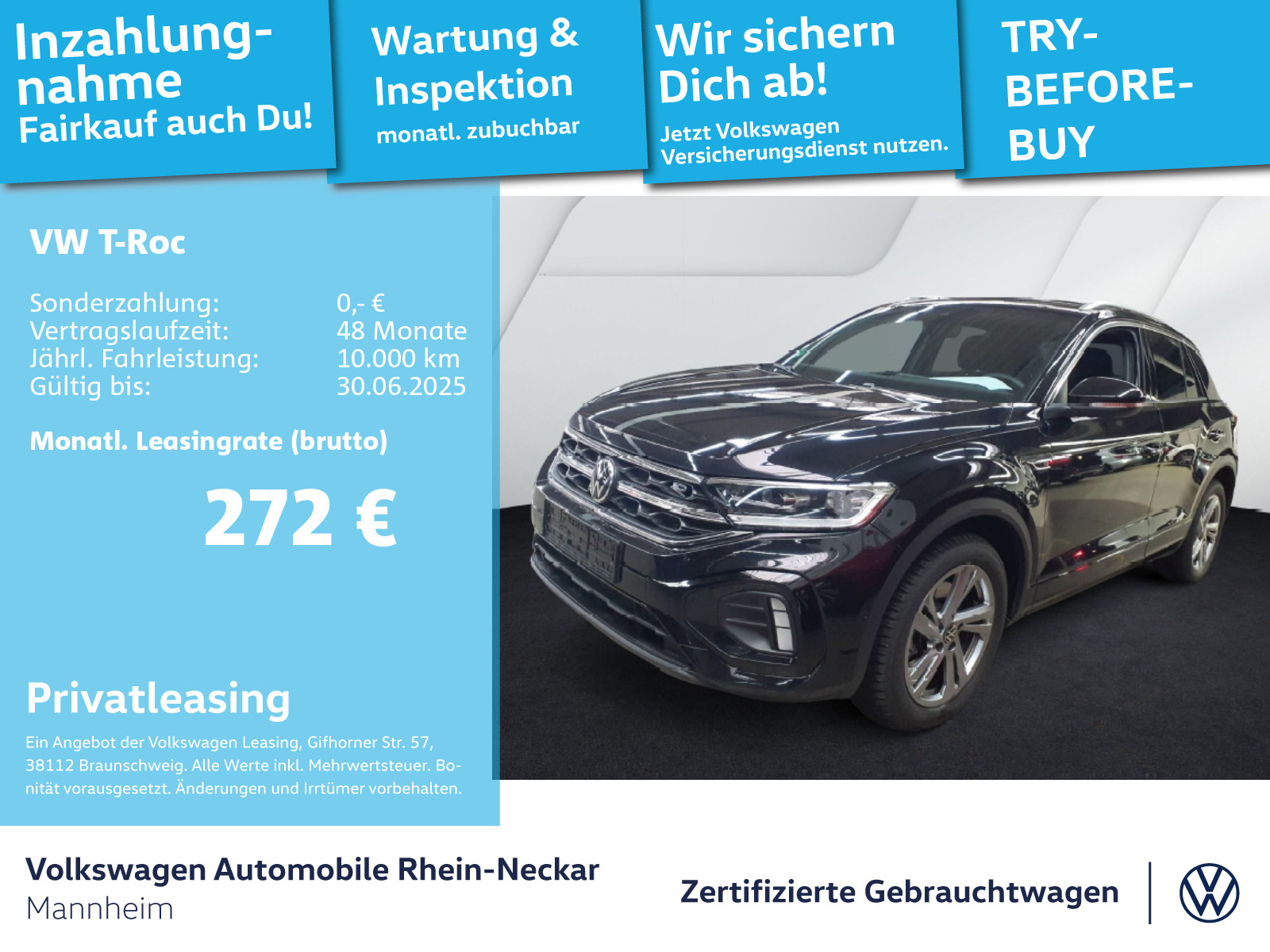T-Roc 2.0 TDI R-Line DSG Navi AHK Kamera uvm