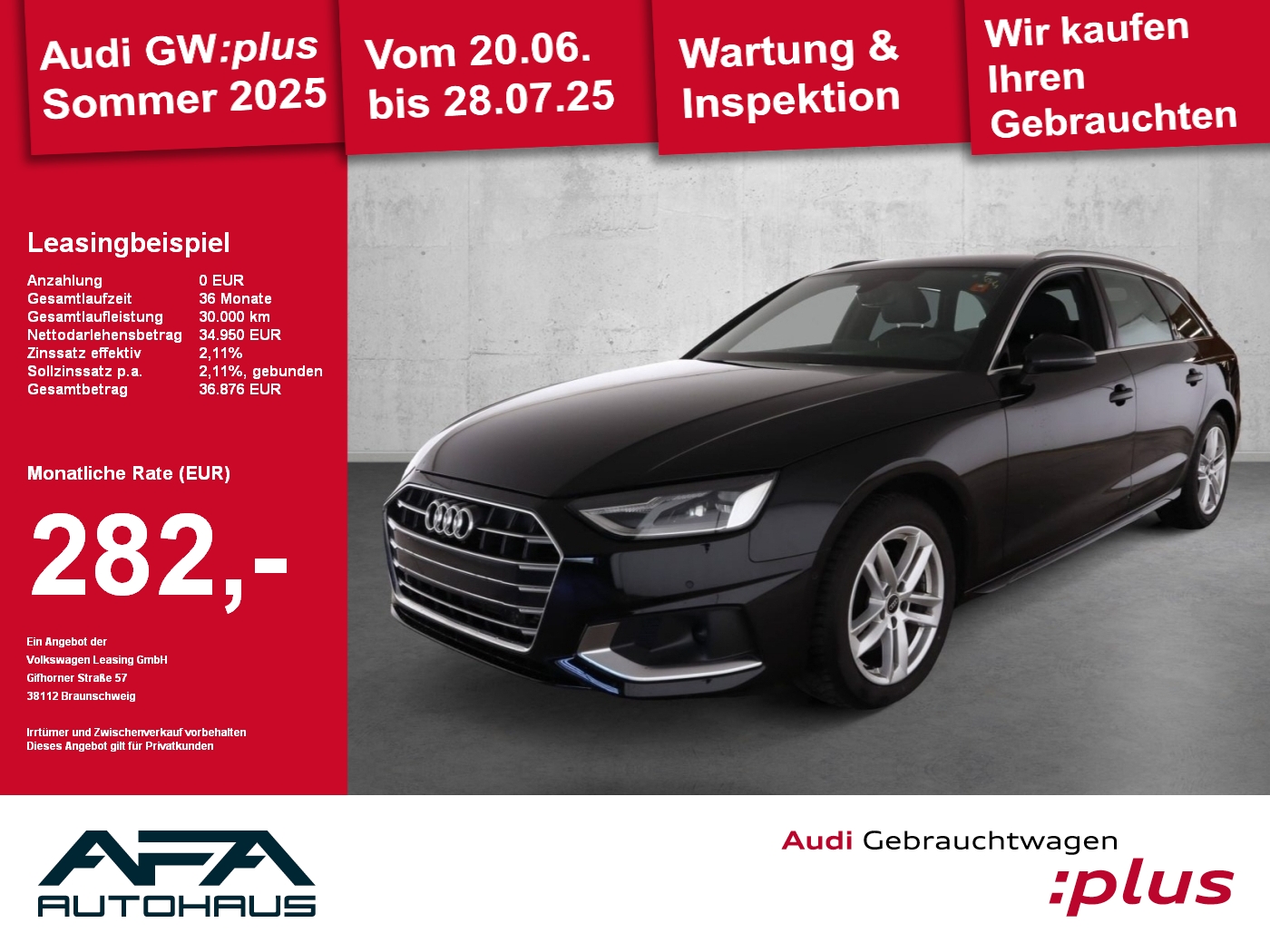 A4 Avant 35 TFSI Adv. S tronic Nav+*Leder*RFK*ACC