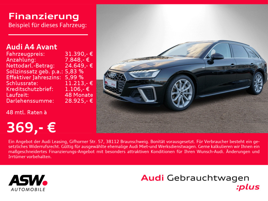 A4 Avant Sline 50TDI quattro Navi Matrix StandHz