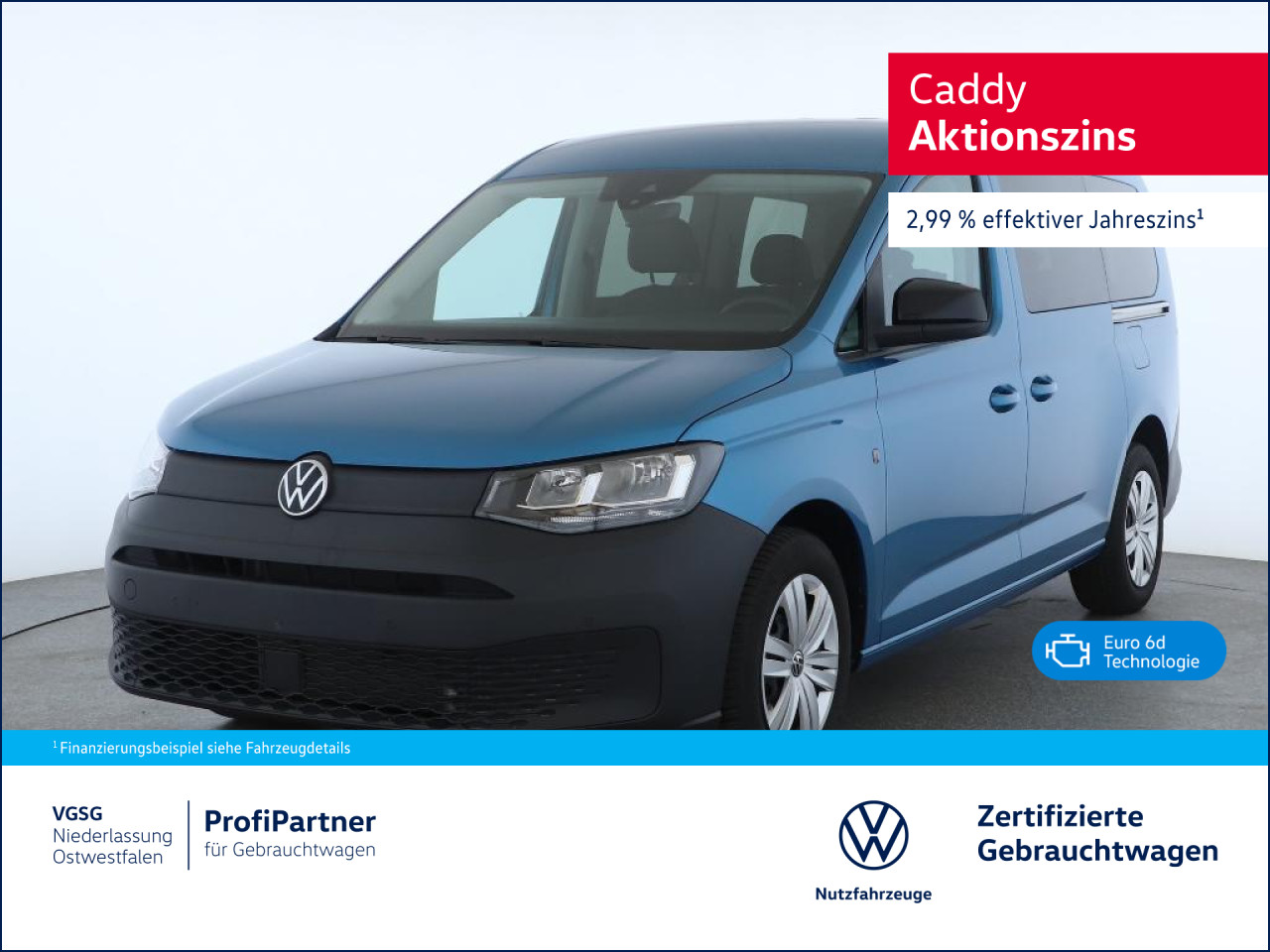 Volkswagen Caddy Maxi Basis TDI Anschlussgarantie 3 Jahre