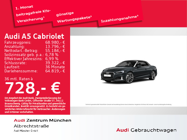 Audi A5 Cabriolet advanced 40 TDI qu