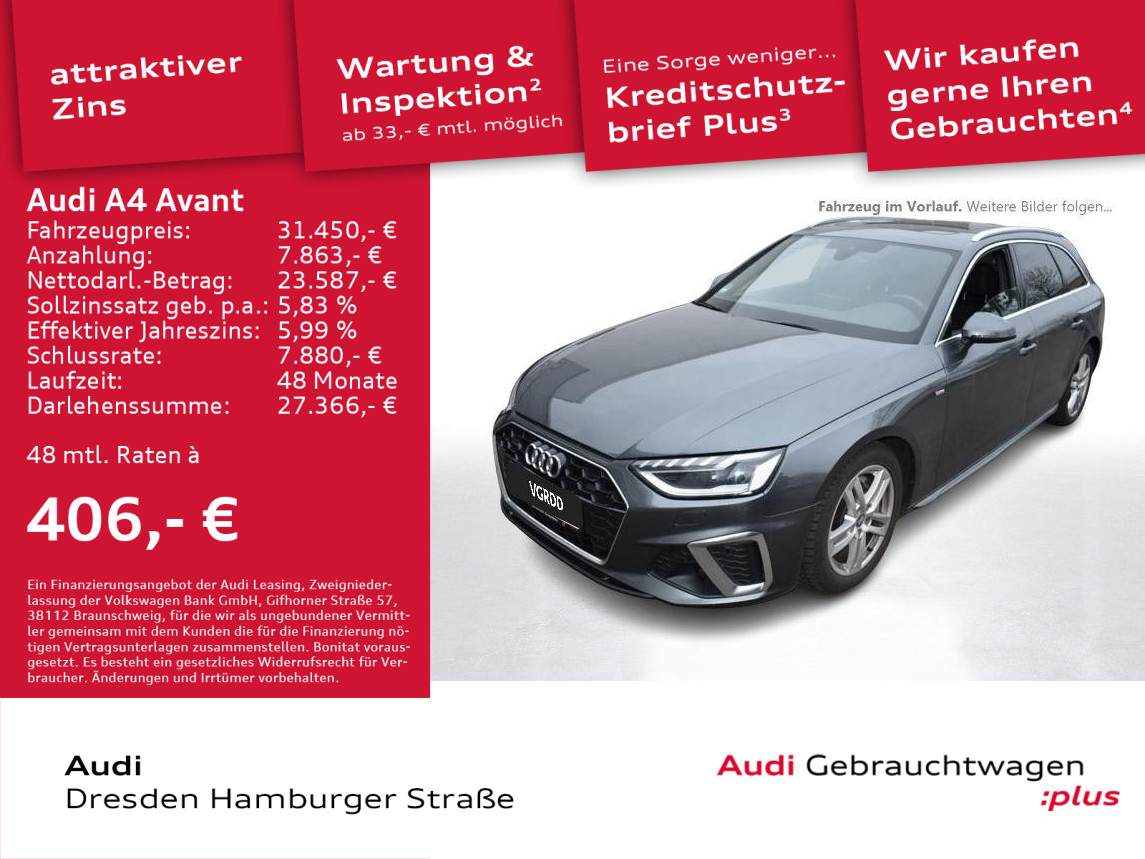 A4 Avant 40TDI S line quat. Matrix Navi Panorama
