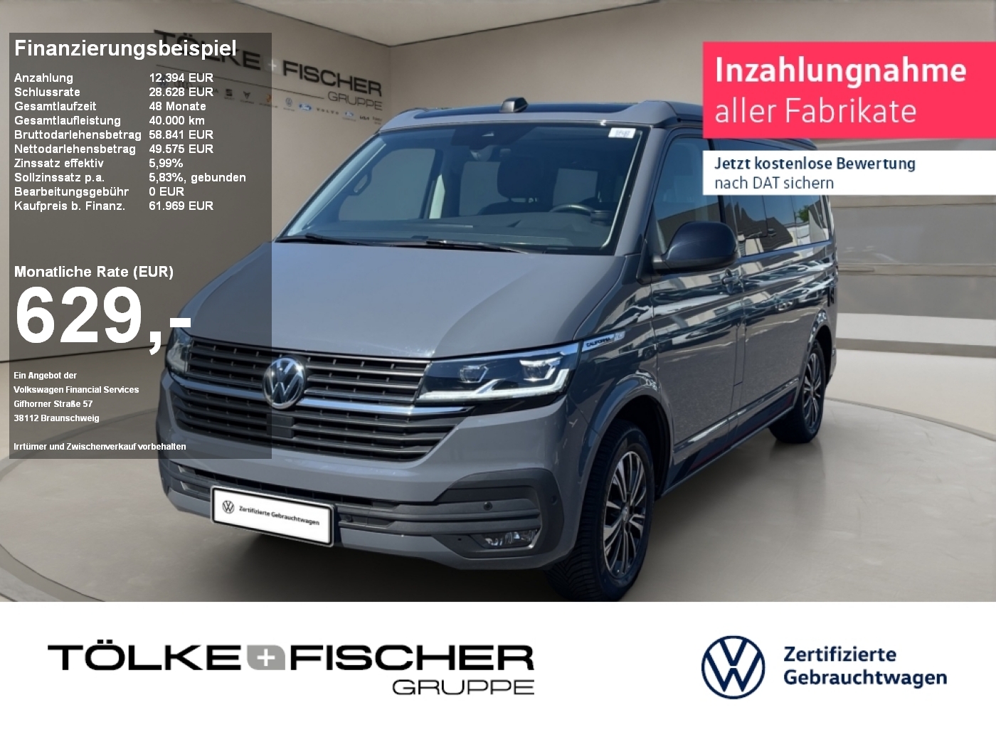 T6.1 2.0 TDI FWD California Ocean Edition ACC