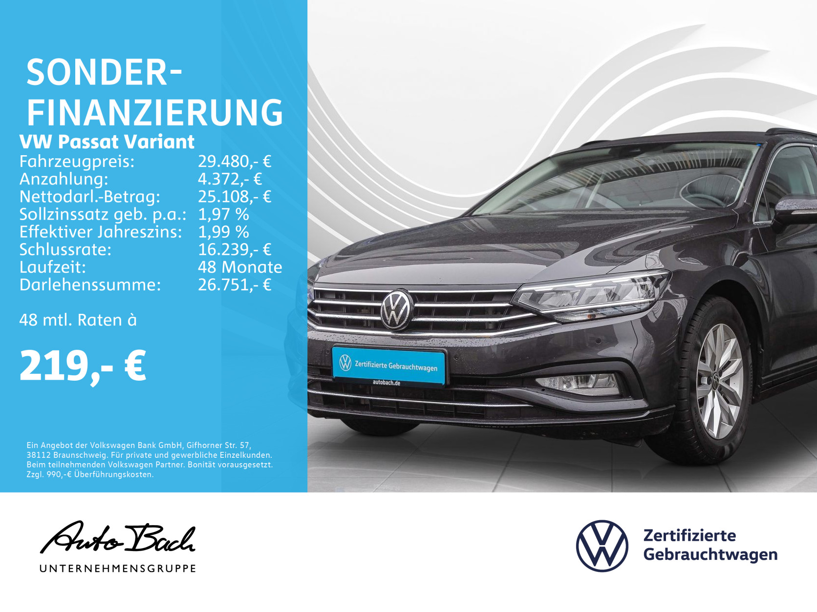 Passat Variant 1.5 TSI "Business" DSG Navi LED ACC EPH DAB AHK