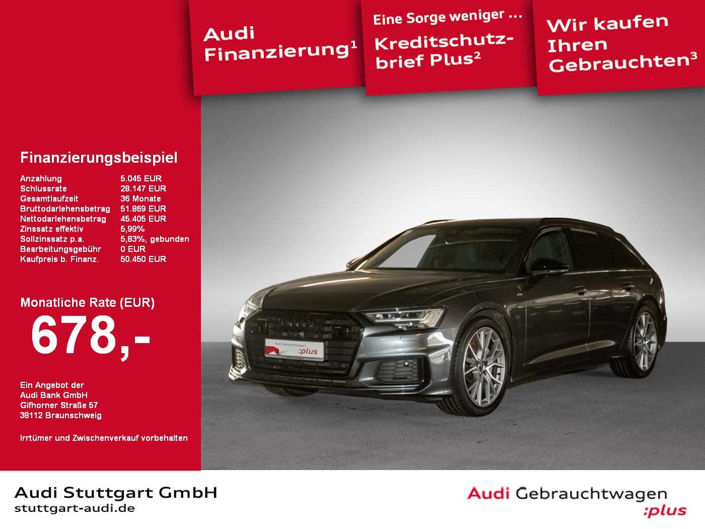 Audi A6 Avant 50 TDI quattro S line sport