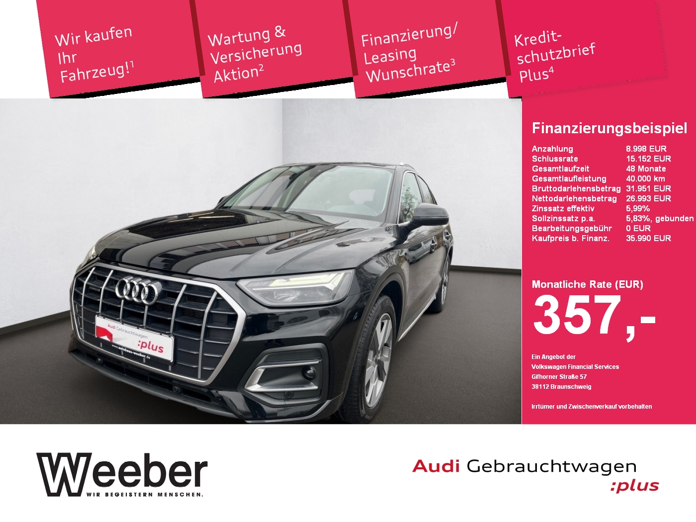 Q5 Sportback advanced 19*AHK-VORB.*LEDER*LUFT*SHZ