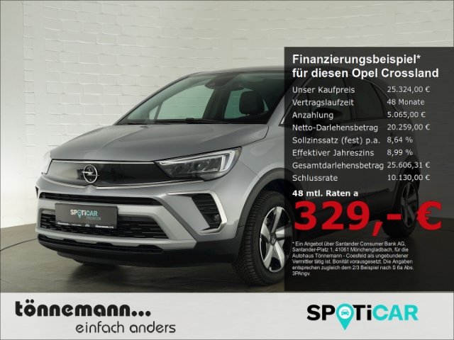 Crossland ELEGANCE PAKET AT+LED+NAVI+RÜCKFAHRKAMERA+SITZ-/LENKRADHEIZUNG+AGR SITZ+ALUFELGEN