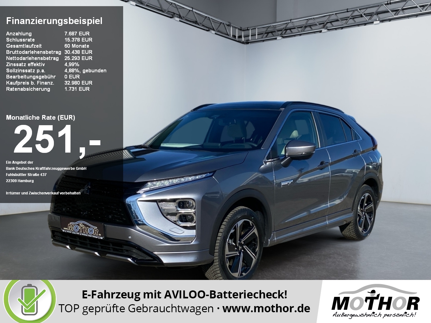 Eclipse Cross Top 2,4l PHEV ACC PDC DAB SHZ LED