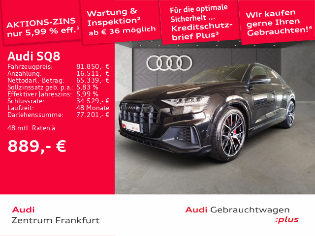 SQ8 TFSI tiptronic competition plus MatrixLED Luft Massage