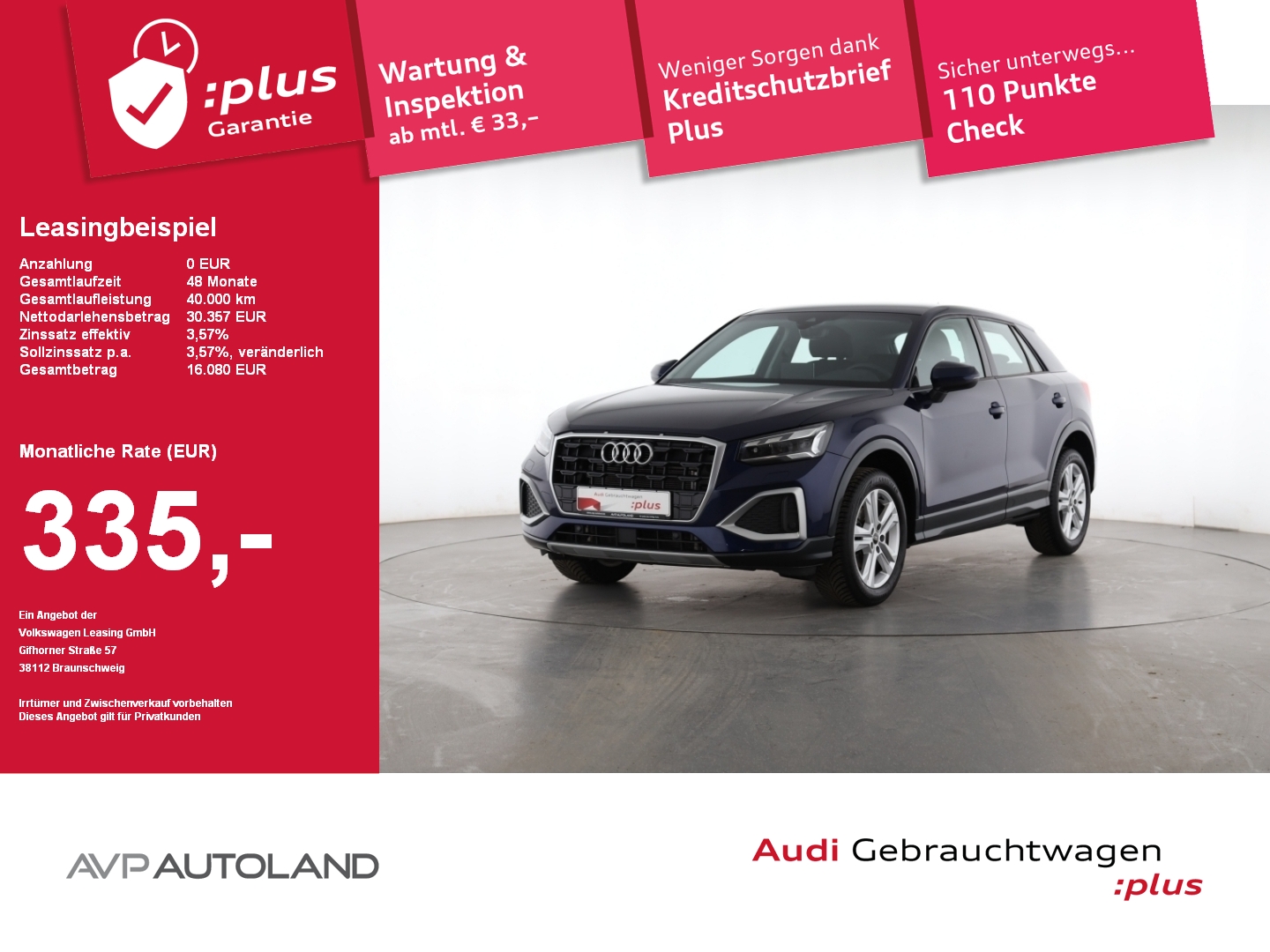 Q2 35 TFSI S tronic advanced AHK | MATRIX-LED