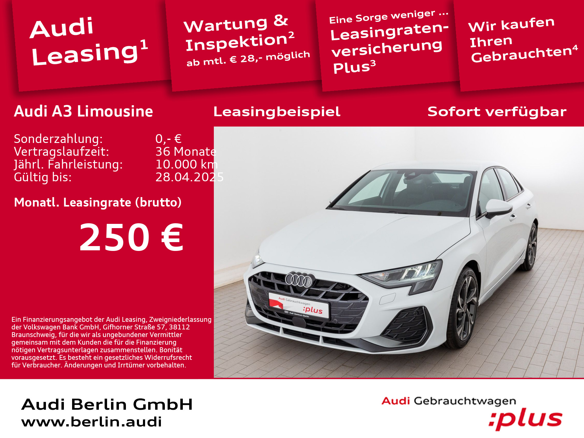 A3 Limousine S line 35 TFSI S tr. AHK LED PDC