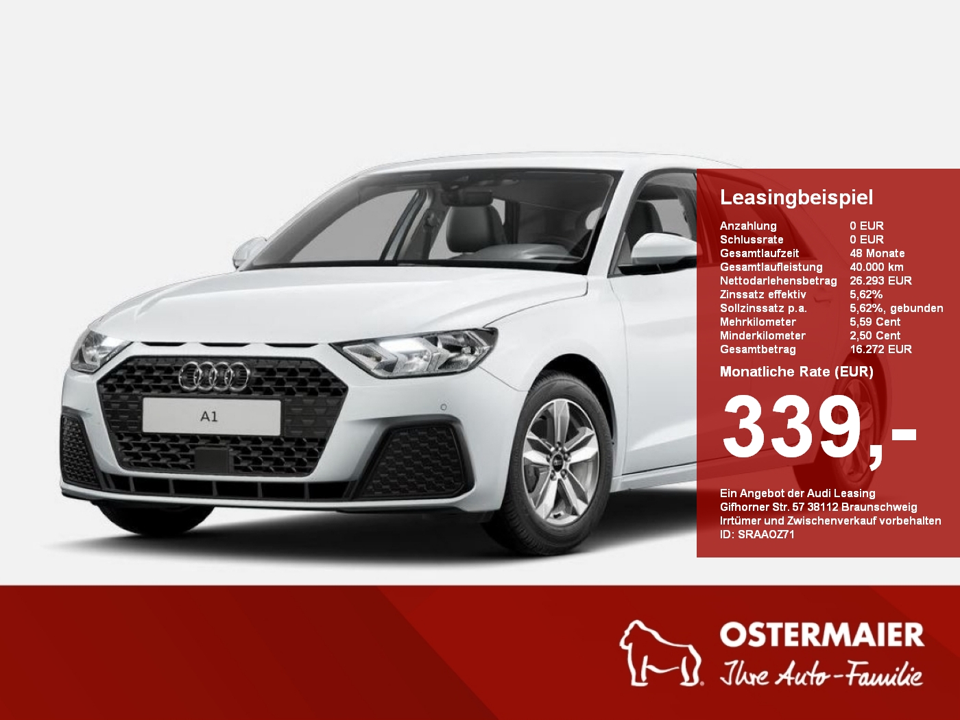 A1 Sportback 30 TFSI S tronic 15Alu.PDC.Kamera