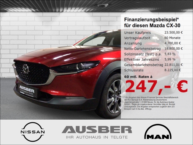 CX-30 Selection 2.0 LED-Scheinw. HUD elektr. Heckklappe Winterpaket mit WKR und Lenkradheizung