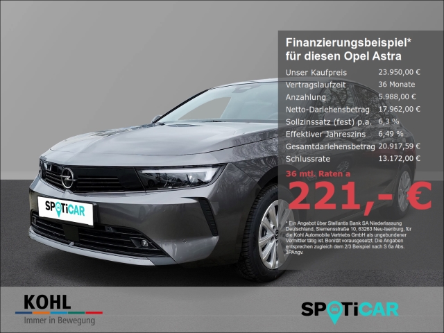 Astra L Elegance 1.2 Turbo AHK LED Navi Keyless Rückfahrkam.