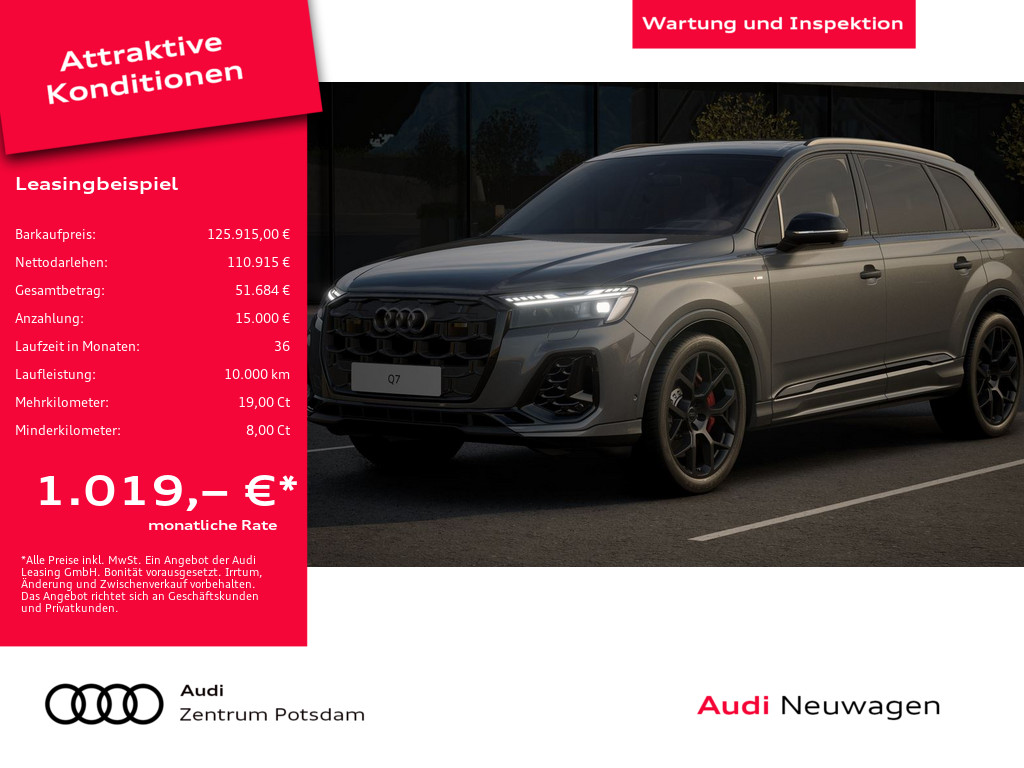 Q7 SUV S line business TFSI e quattro