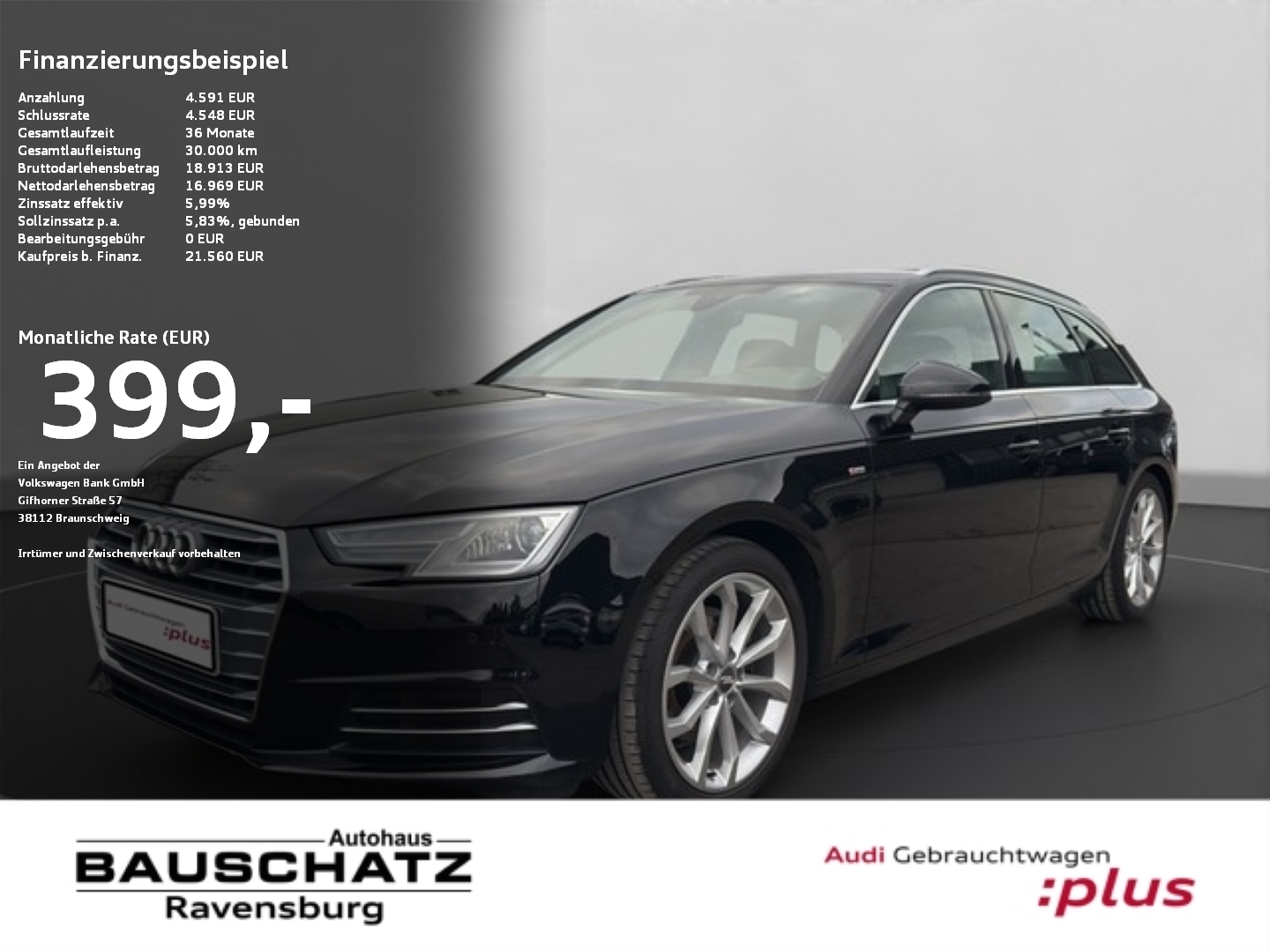 Audi A4 1.4 TFSI Avant sport S line