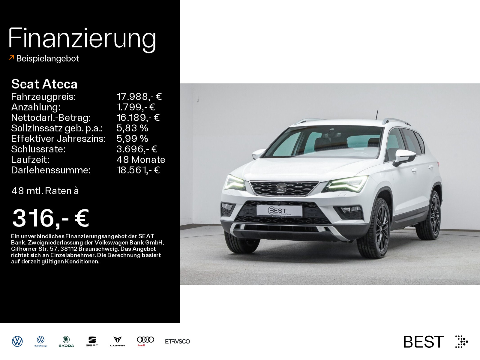 Seat Ateca 2.0 Xcellence 4D